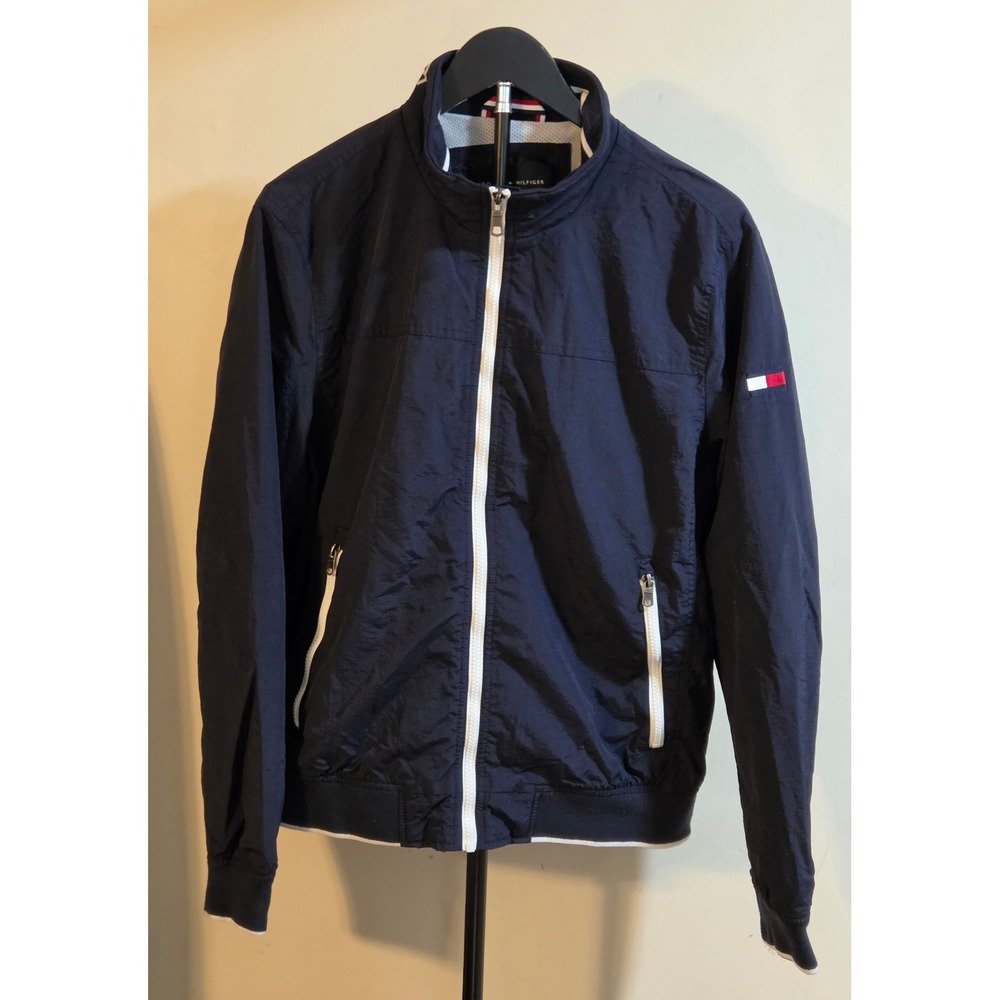 Tommy Hilfiger Lightweight Bomber Jacket Wind/Water Resistant Men's Size Medium